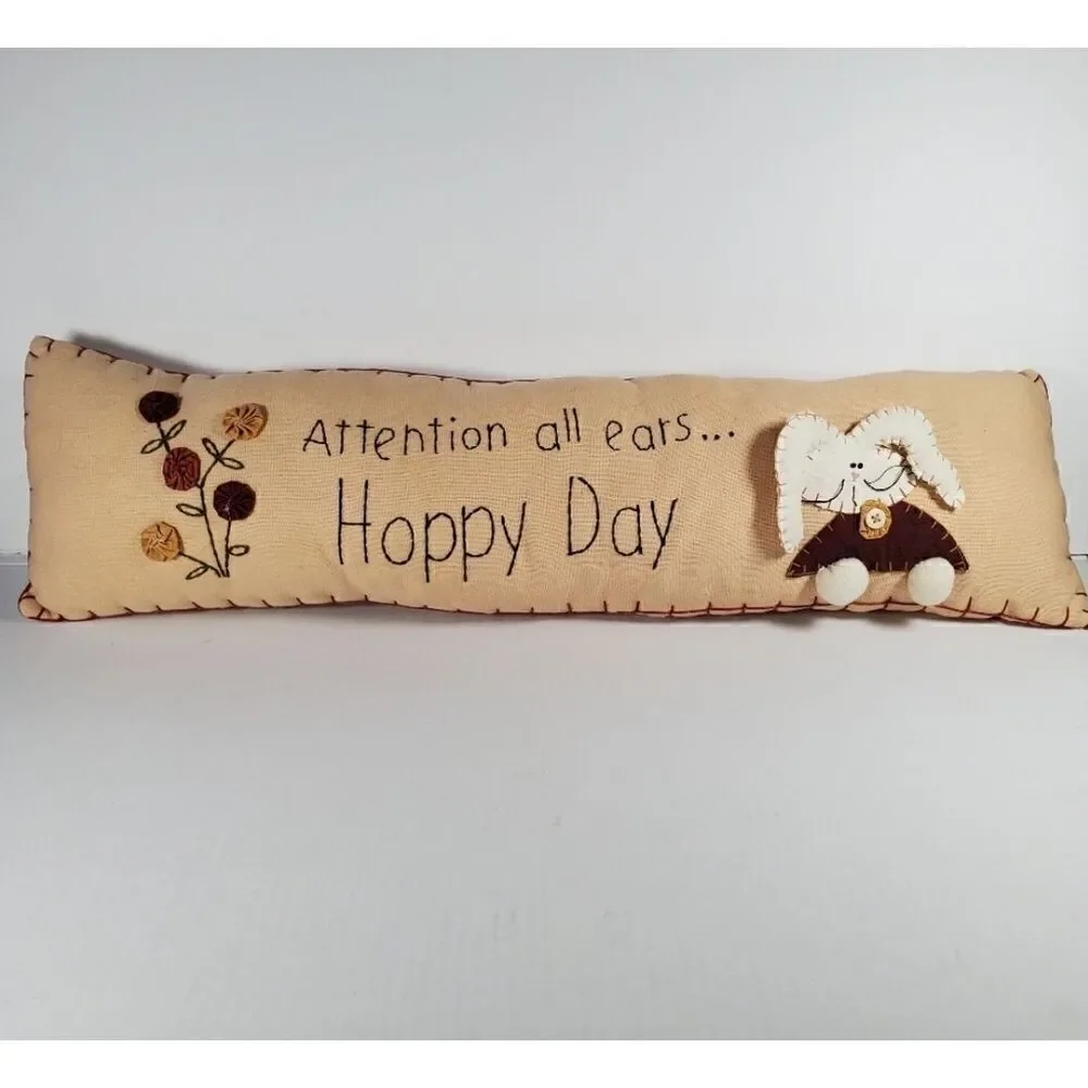 Happy Day Pillow Bunny 2 ft long 7